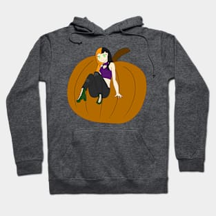 Halloween Pumpkin Witch Hoodie